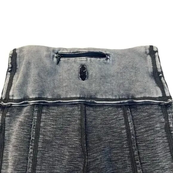 Free People Movement Catch Me If You Can Gray Moto Leggings - Picture 6 of 10